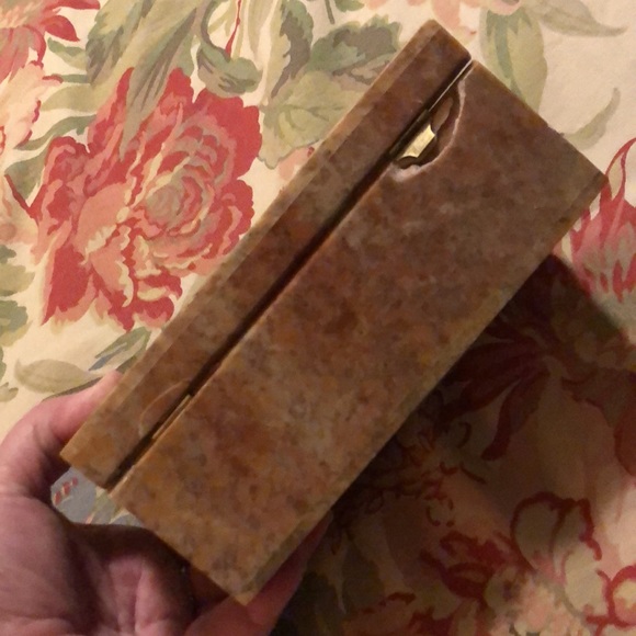 Jewelry Trinket Box Size 7"x5"x3" Genuine Soapstone Carved Design Heavyweight - Picture 13 of 14